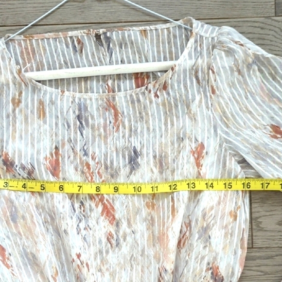 White House Black Market Elegant Multicolor Pleated Dress With Stretch - Sz 0-4 - Picture 8 of 10